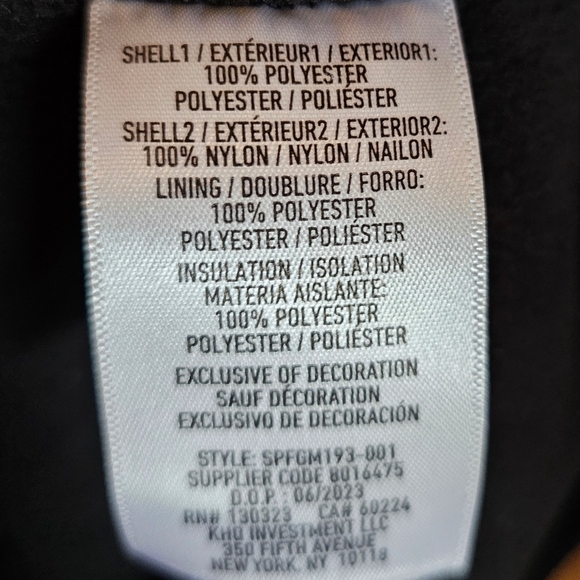 Spyder Men's Nova Full Zip Hybrid Black Quilted Jacket - Picture 10 of 11